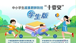 中小学生超重肥胖防控“十要义”系列海报发布